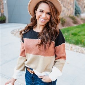 Fall Colorblock Sweater